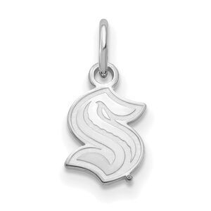 14K White Gold NHL Seattle Kraken XS (Tiny) Charm